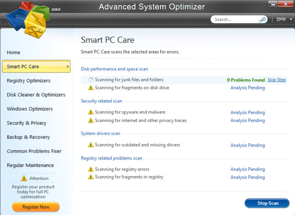 ứng dụng Advanced System Optimizer