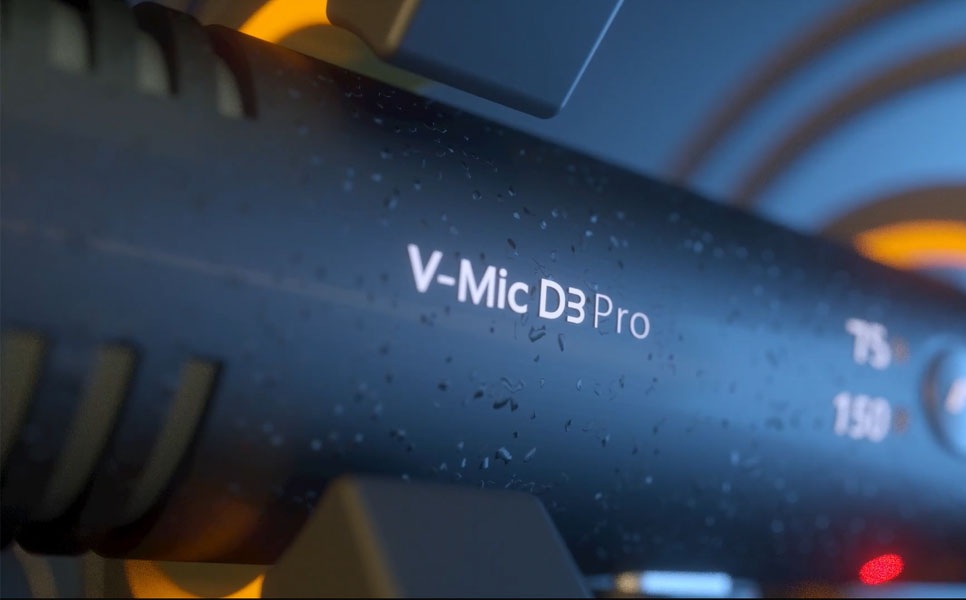 Deity V-Mic D3 Pro sử dụng pin tích hợp tiện lợi