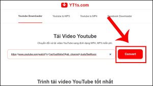 Tải video youtube online bằng web YT1s.com