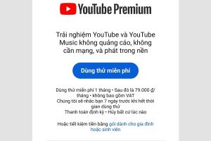 Cách đăng ký Youtube Premium ở Việt Nam bằng điện thoại Android