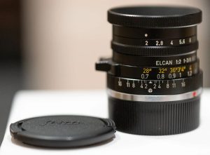 Ống kính Elcan 1 3/8 inch 1:2 35mm f/2 tại Leitz Photographica 42