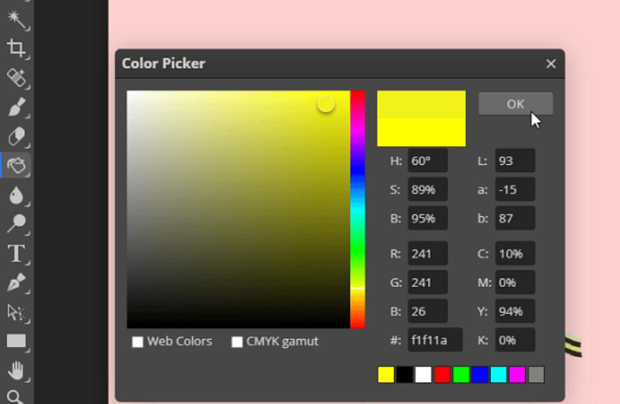 Công cụ photoshop online quản lý màu sắc