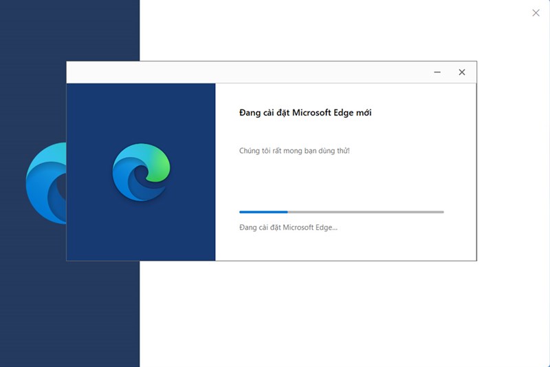 Mở File Microsoft Edge vừa tải về và thực hiện cài đặt