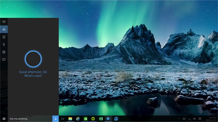 Trợ lý ảo Cortana trên máy tính windows 10