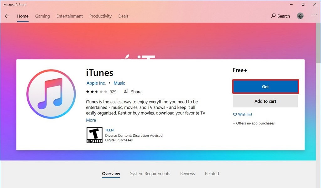 Ứng dụng iTunes của Apple trên máy tính