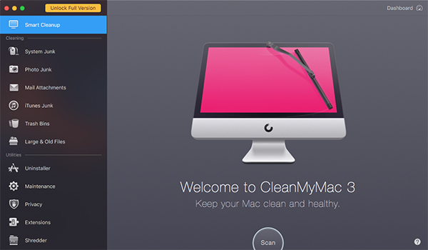 Chọn danh mục Uninstaller trên giao diện chính của CleanMyMac