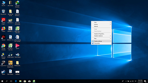 Cách xoay màn hình hiển thị PC bởi Display Settings