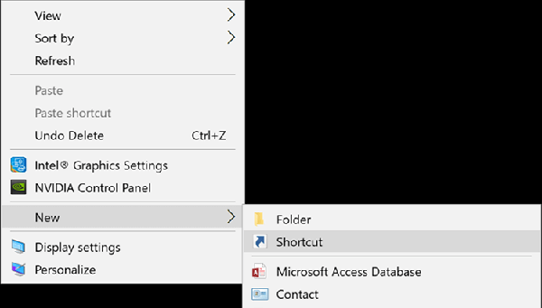 Cách đặt lệnh tự tắt máy tính bằng Shortcut