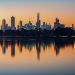 Melbourne Skyline Reflection