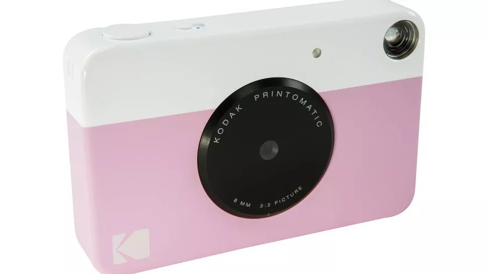 máy chụp hình màu hồng Kodak Printomatic Instant Camera