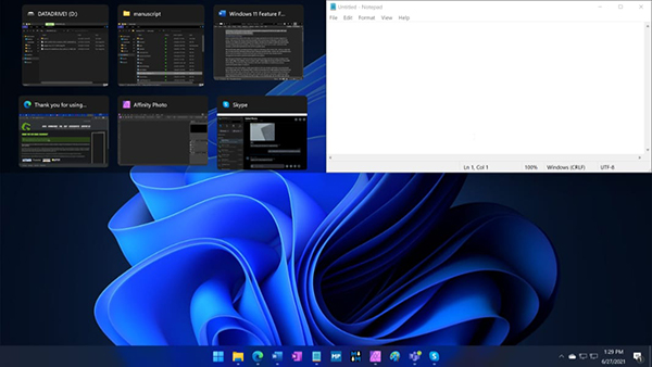 Tính năng Snap chia cửa sổ trên Windows 11