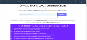 Hướng dẫn tải SoundCloud bằng klickaud.co