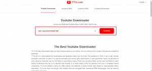 Cách tải youtube về máy tính bằng YT1s online