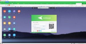 Truy cập vào website AirDroid trên máy tính và đăng nhập tài khoản iCloud 